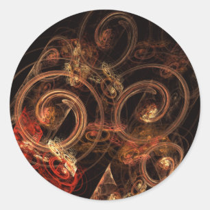 Redondo O som do adesivo de Abstrato de música