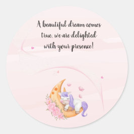 Redondo Obrigado, adesivo unicórnio