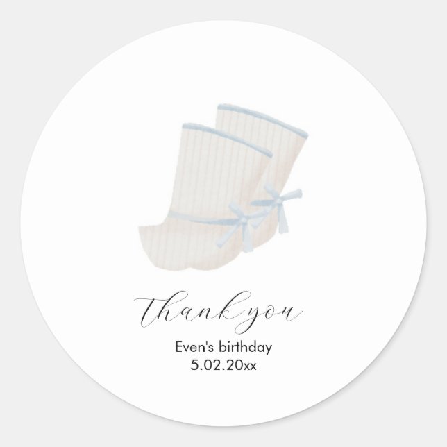 Redondo Obrigado Doljanchi Coreano, seu adesivo (Frente)