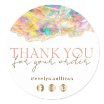 Obrigado Opal design com o seu adesivo