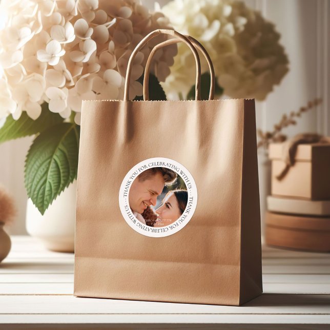 Redondo Obrigado por comemorar o nosso adesivo de favorito (Criador carregado)