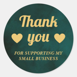 Redondo obrigado você para apoiar meu adesivo de pequena e