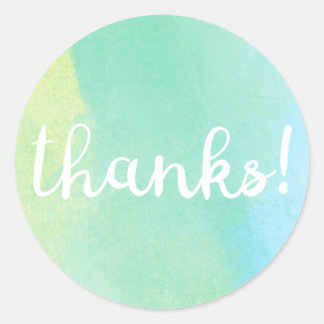 Redondo Obrigados! Adesivo