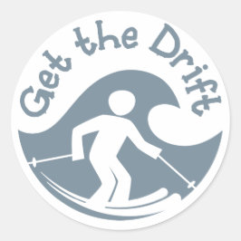 Redondo Obtenha O Adesivo De Impressão