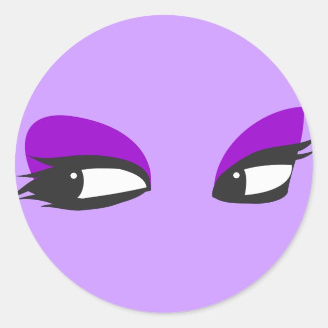 Redondo Olhos - adesivo (Frente)