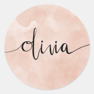 Redondo Olivia Name - Adesivo com Letra