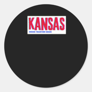 Redondo Onde a tradição soa o adesivo do Kansas