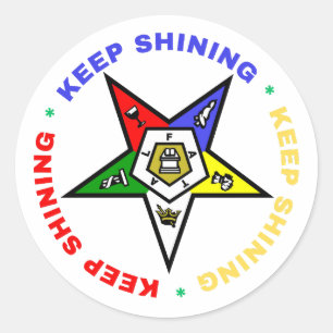 Redondo Ordem do adesivo "East Star Round"