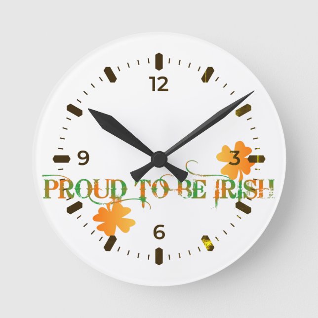 Redondo Orgulho De Ser O Relógio Irlandês (Frente)