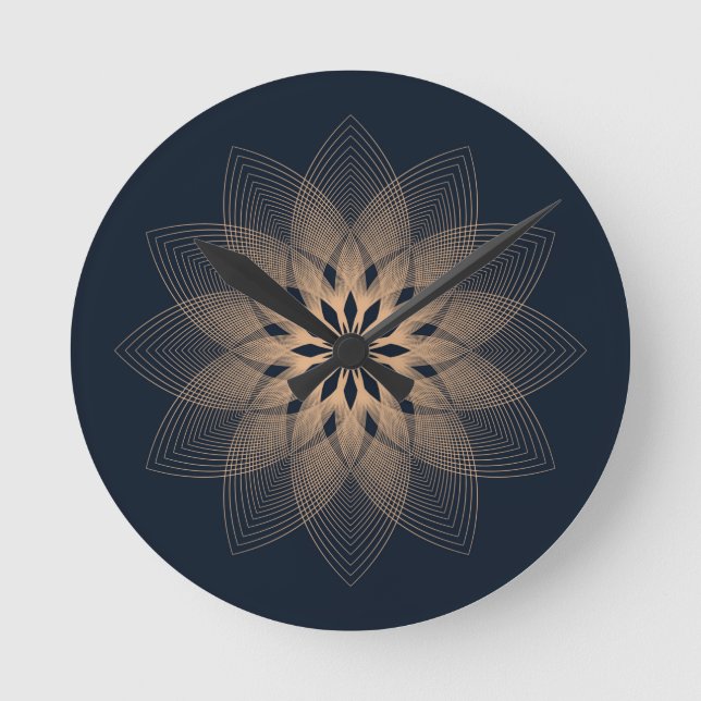 Redondo Ouro Mandala - Relógio Grande (Frente)