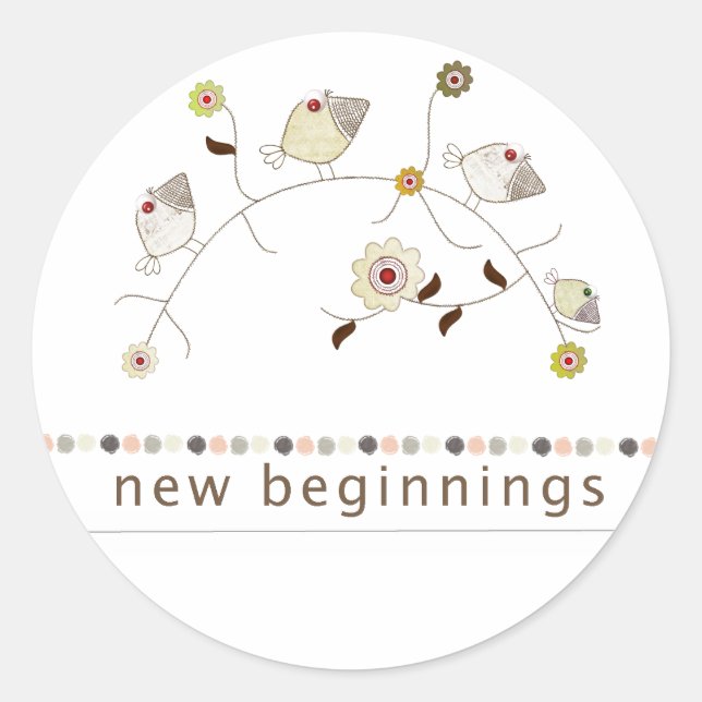 Redondo Palavras do adesivo da esperança (Frente)