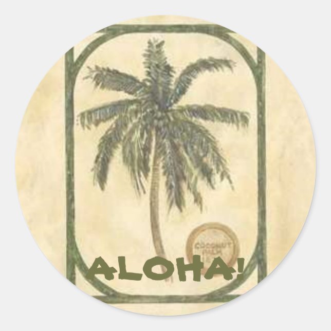 Redondo Palm22, ALOHA! Adesivo (Frente)