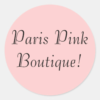 Redondo Paria Pink Boutique! Adesivo