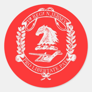 Redondo Pequeno adesivo com logotipo 1NJ