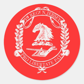 Redondo Pequeno adesivo com logotipo 1NJ