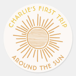 Redondo Percorra o adesivo solar | Boho Sun Party