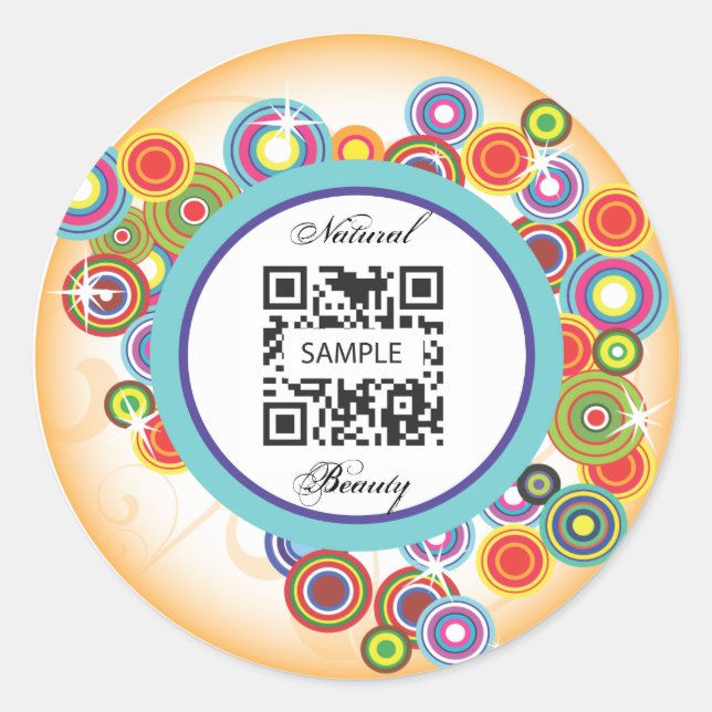 Redondo Perfume de Modelo de adesivo (Frente)