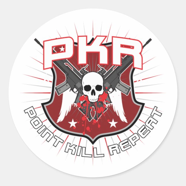 Redondo PKR O Adesivo (Frente)