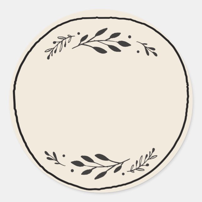 Redondo Pote / Rótulo de Adesivo em Branco Spice III (Frente)