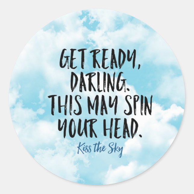 Redondo Prepare o adesivo do Querido (Frente)