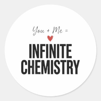 Redondo Presente de Adesivo de Química Infinita para Amant