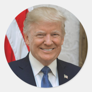 Redondo Presidente Donald J. Adesivo