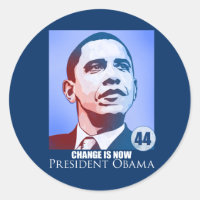 Presidente Obama, Mudança é agora um adesivo
