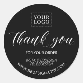 Redondo Preto | Pequena empresa Obrigado pelo adesivo