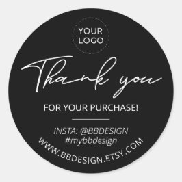 Redondo Preto | Pequena empresa Obrigado pelo adesivo