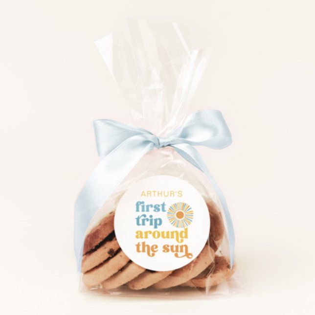 Redondo Primeira viagem em torno do adesivo solar (Criador carregado)