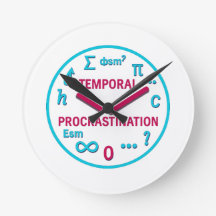Procrastinação Temporal Física Engraçada Relógio d