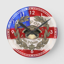 Redondo Relógio Air Force Viet Nam Vet