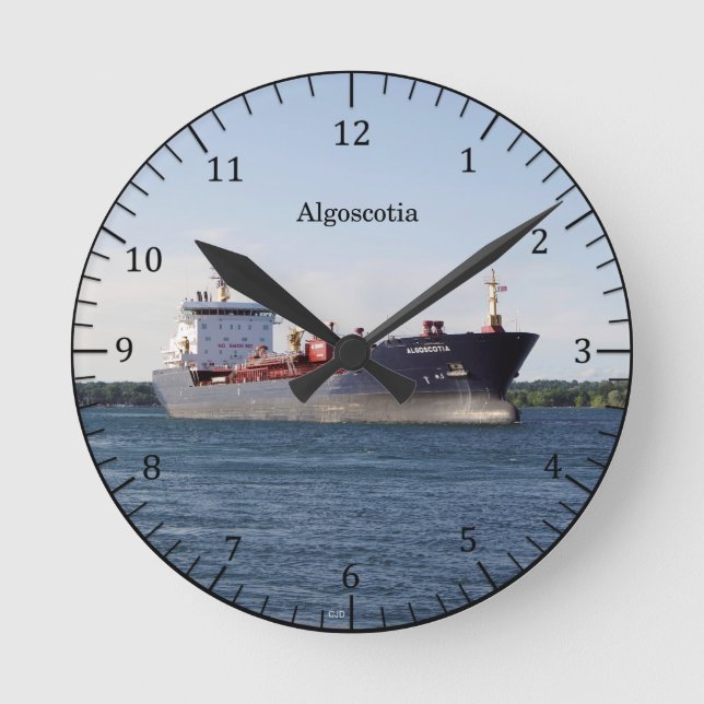 Redondo relógio Algoscotia (Frente)