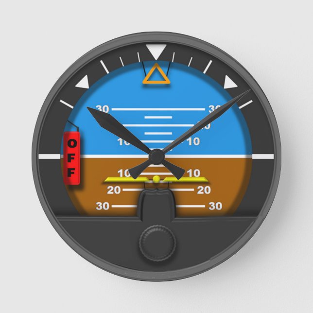 Redondo relógio artificial do horizonte (Frente)