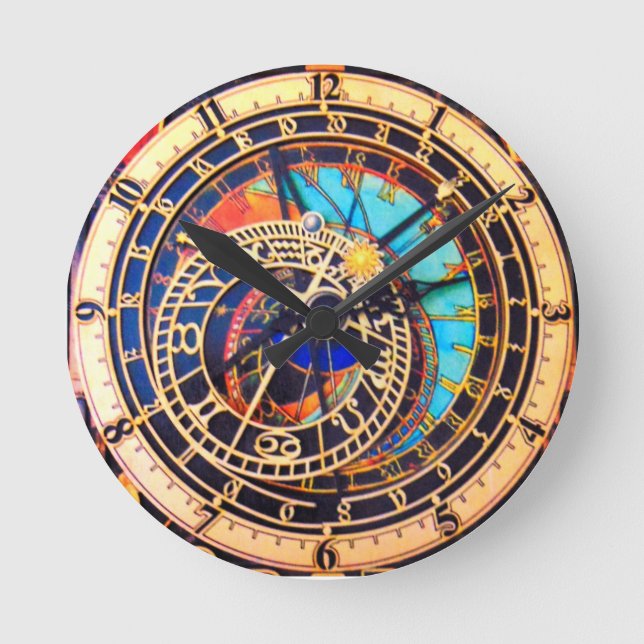 Redondo Relógio Astronômico Praha Praga 3 (Frente)