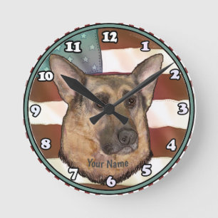 Redondo Relógio Belgian Malinois