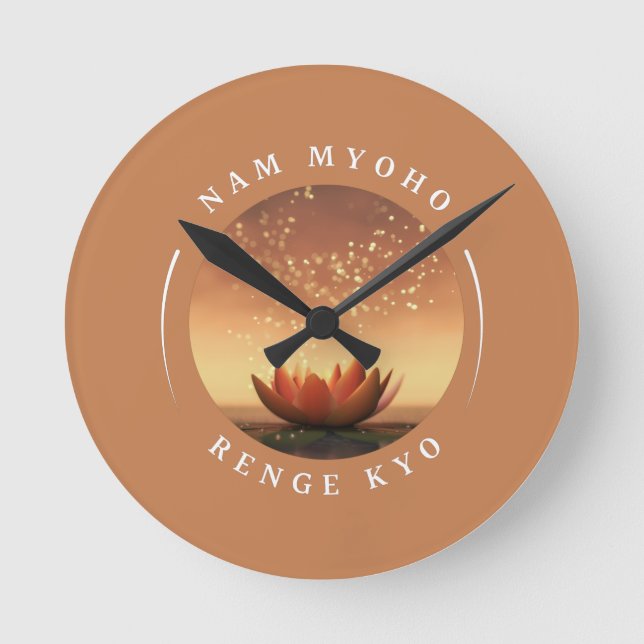 Redondo Relógio budista SGI (Frente)