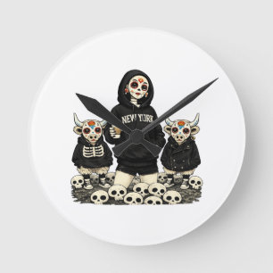 Redondo Relógio Calavera & Coo