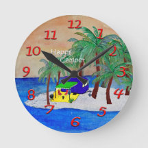 Relógio da parede do campista