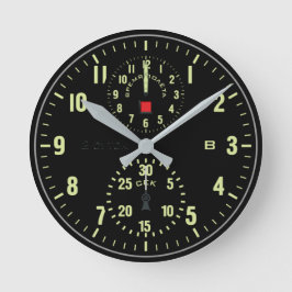 Redondo Relógio de aeronaves