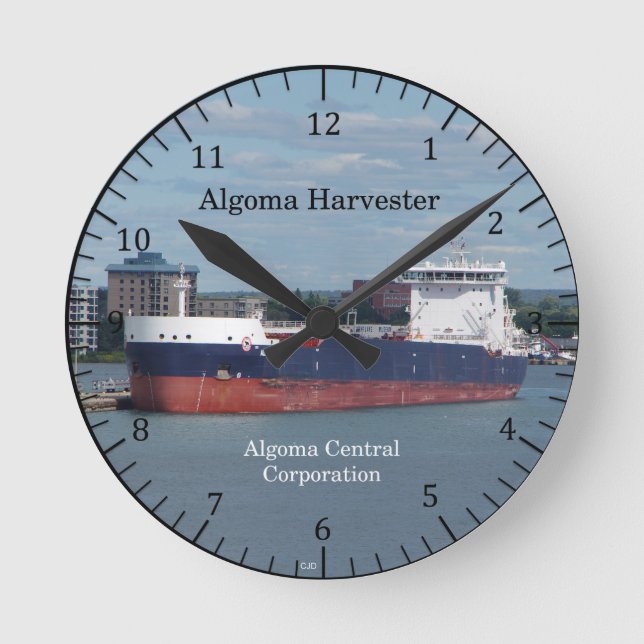 Redondo Relógio de Algoma Harvester (Frente)