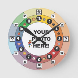 Redondo Relógio de Aprendizagem para Crianças Jovens