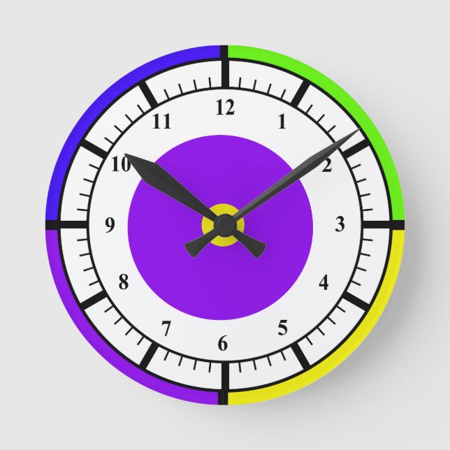 Redondo Relógio de Artsy (Frente)