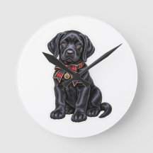 Relógio de bolso de Natal de Labrador Retriever pr