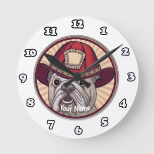 Redondo Relógio de Bombeiro Bulldog