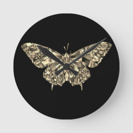 Redondo relógio de borboleta na moda