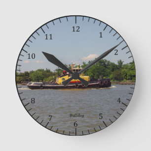 Redondo Relógio de Buldogue