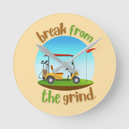 Redondo Relógio de Carrinho de Golfe do Steve