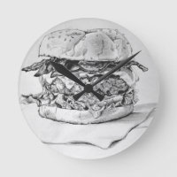 Relógio de Desenho do Burger