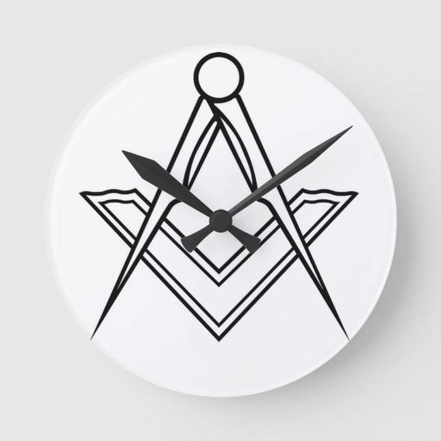 Redondo Relógio de Freemasons (Frente)